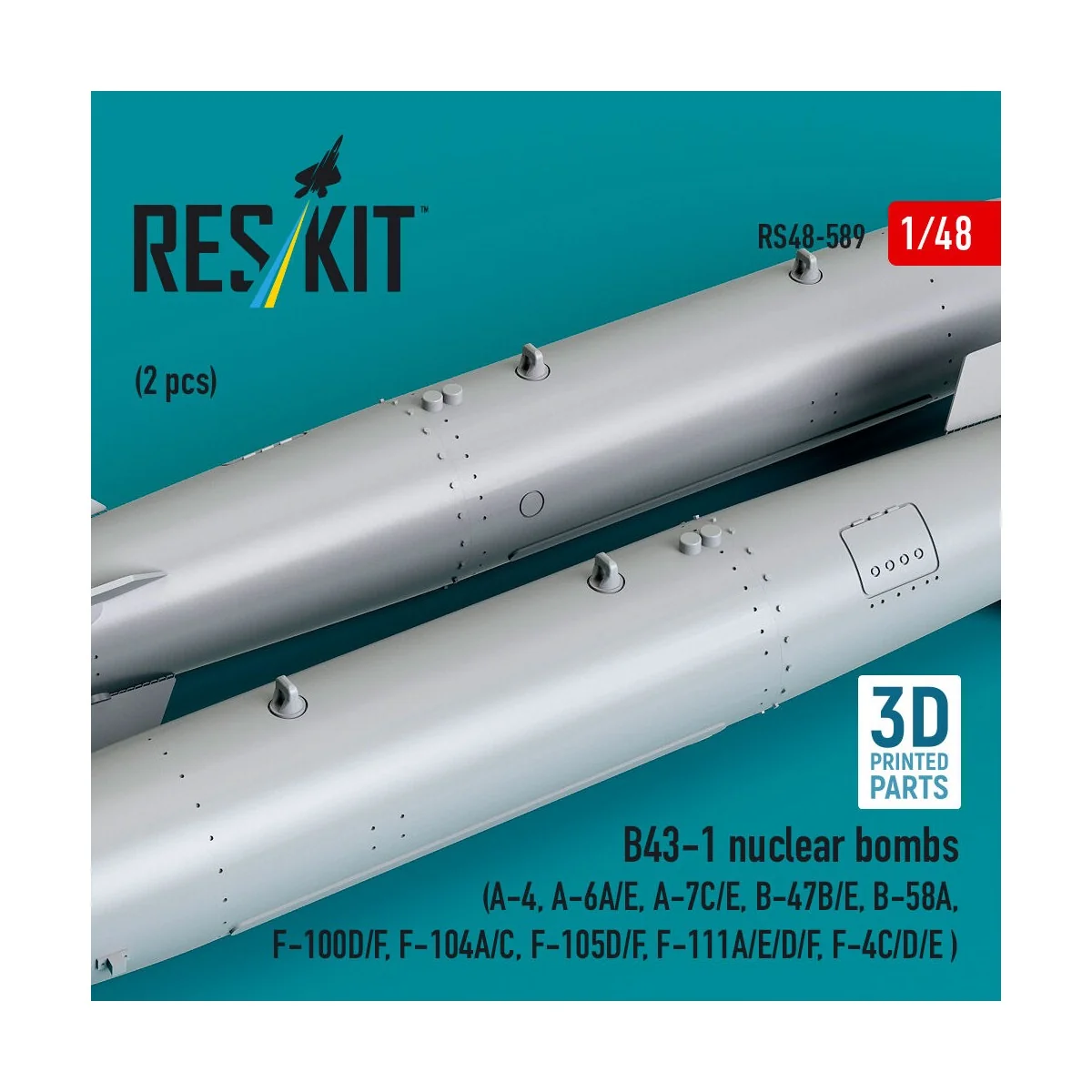 B43-1 nuclear bombs (2 pcs) (A-4, A-6A/E, A-7C/E, B-47B/E, B-58A, F...
