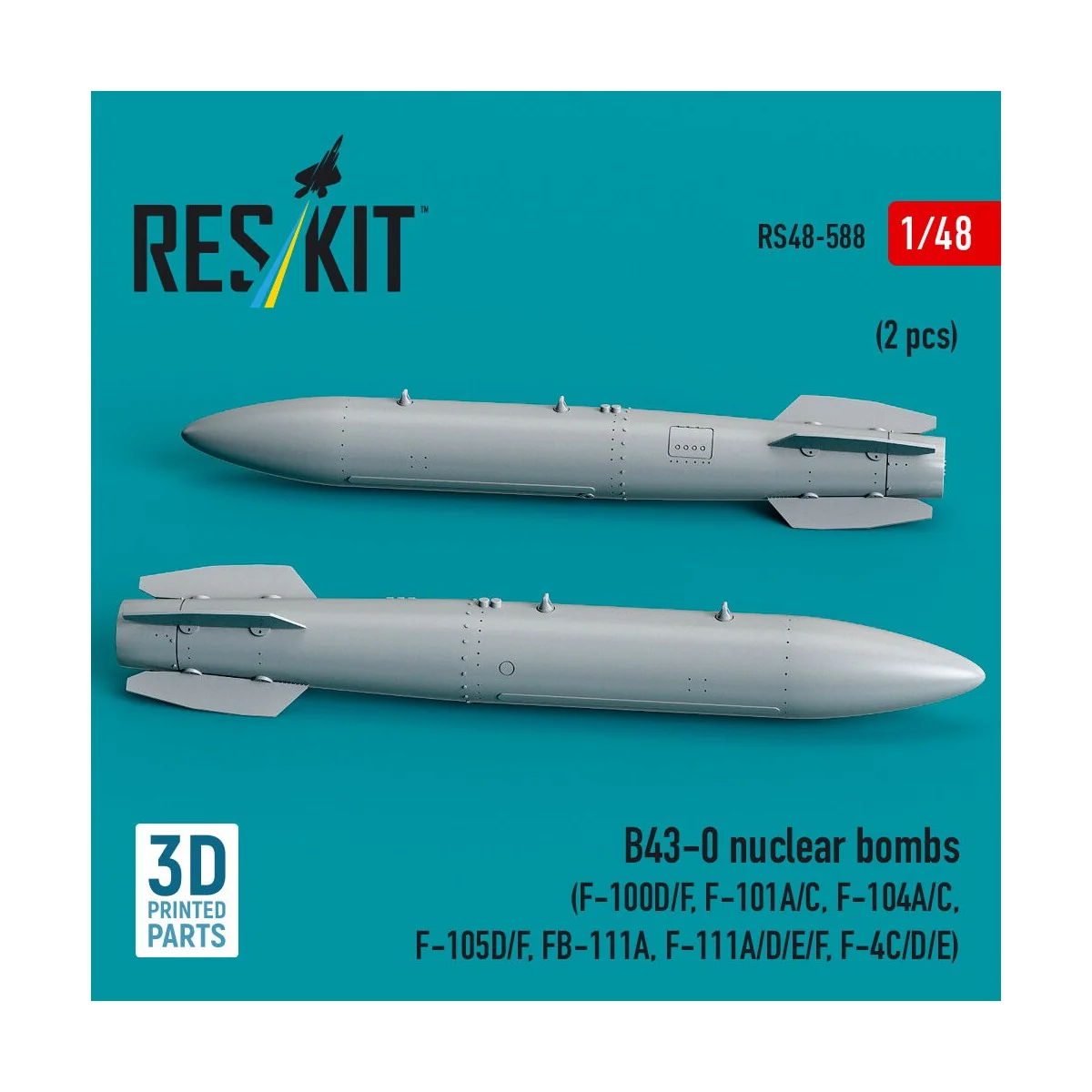 B43-0 nuclear bombs (2 pcs) (F-100D/F, F-101A/C, F-104A/C, F-105D/F...