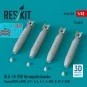 BLU-1B (750 lb) napalm bombs finned MXU-469/B (4 pcs) (A-1, A-4, A-...