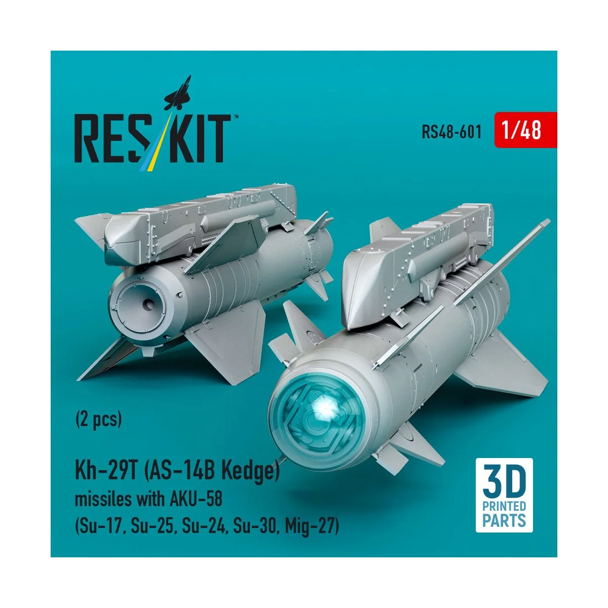 Kh-29T (AS-14B Kedge) missiles with AKU-58 (2 pcs) (Su-17, Su-25, S...