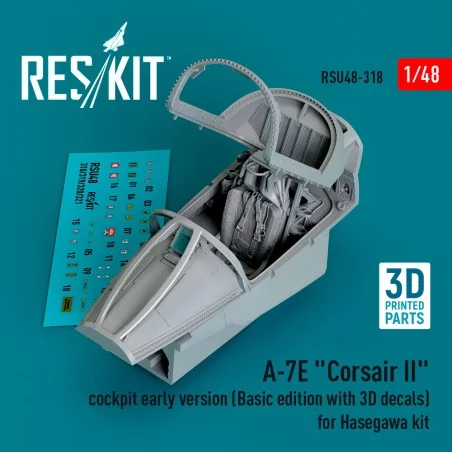 A-7E Corsair II cockpit early version (Basic edition with 3D decals...