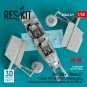 OV-10D+ Bronco Cockpit, landing gears, wheels bay and weighted whee...