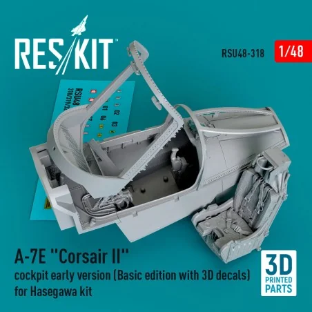 A-7E Corsair II cockpit early version (Basic edition with 3D decals...