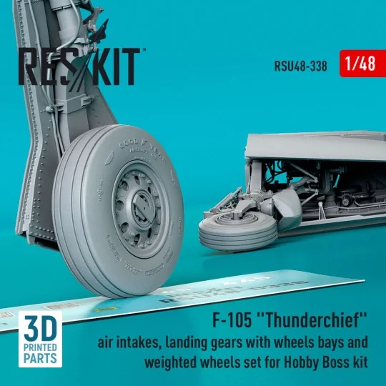 F-105 Thunderchief air intakes, landing gears with wheels bays and ...