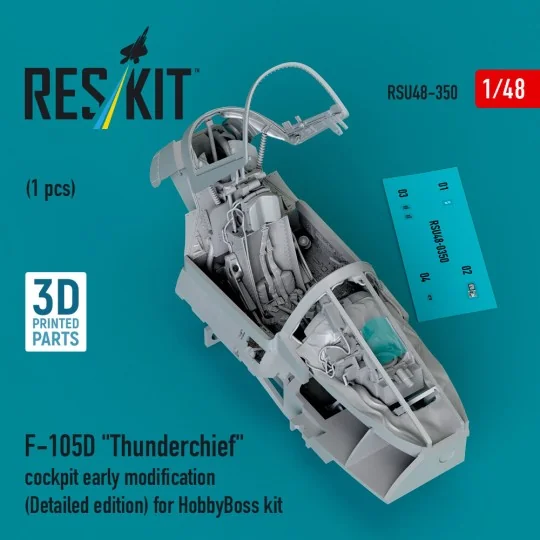 F-105D Thunderchief cockpit early modification (Detailed edition) f...