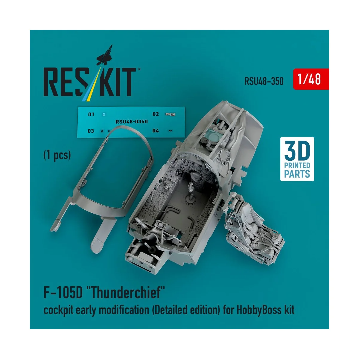 F-105D Thunderchief cockpit early modification (Detailed edition) f...