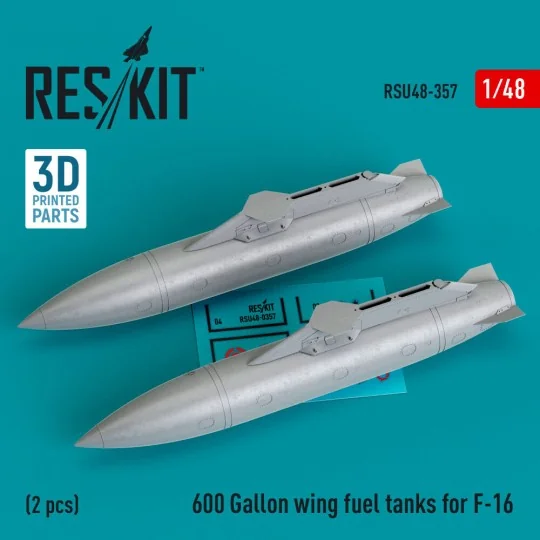 600 Gallon wing fuel tanks for F-16 & JSDF F2 (CJ/DJ Block 50/52, 5...