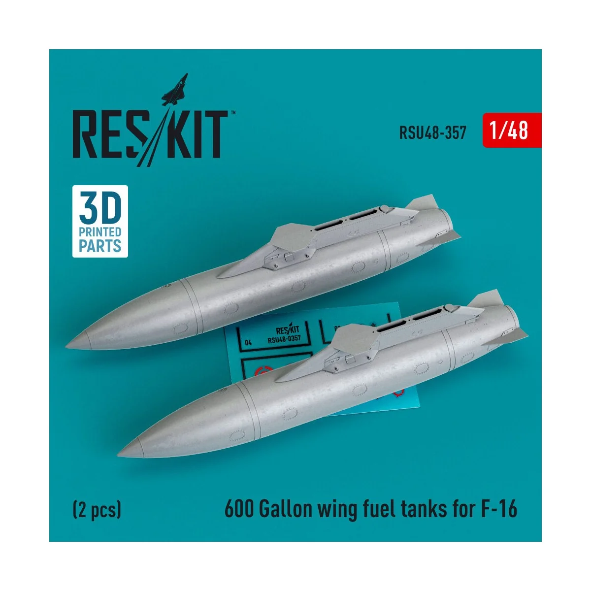 600 Gallon wing fuel tanks for F-16 & JSDF F2 (CJ/DJ Block 50/52, 5...