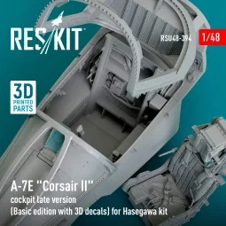 A-7E Corsair II cockpit late version (Basic edition with 3D decals)...