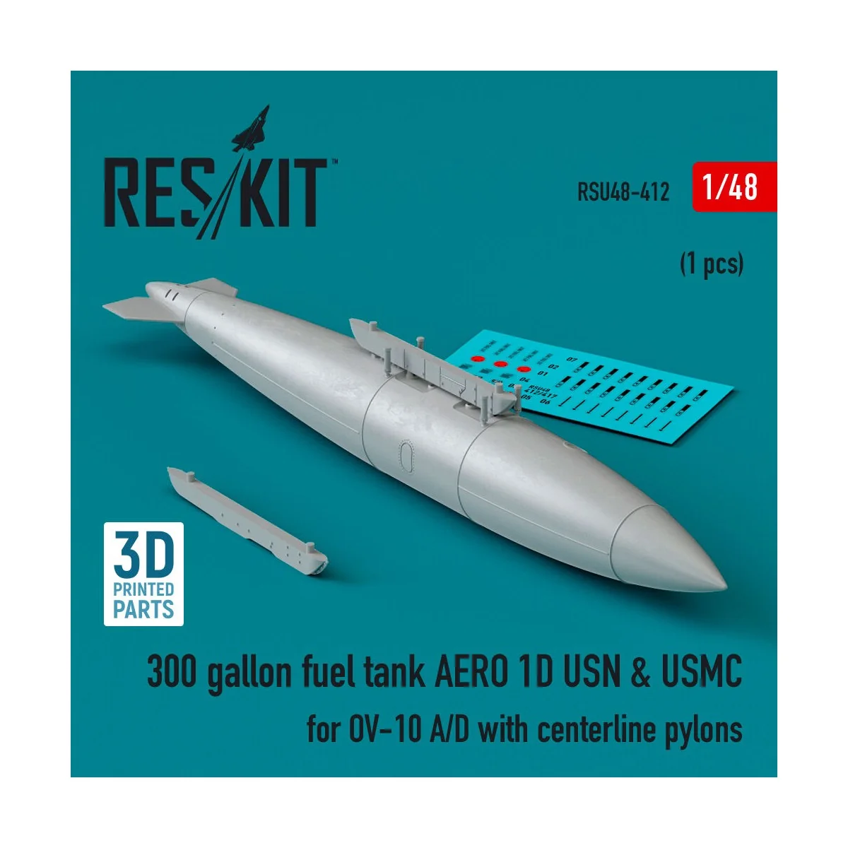 300 gallon fuel tank AERO 1D USN & USMC for OV-10 A/D with centerli...