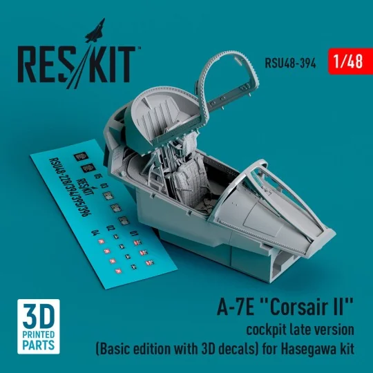 A-7E Corsair II cockpit late version (Basic edition with 3D decals)...