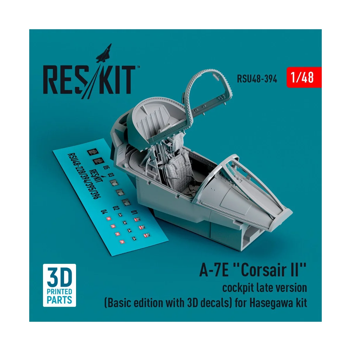 A-7E Corsair II cockpit late version (Basic edition with 3D decals)...