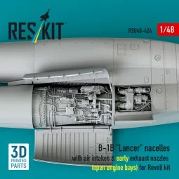 B-1B Lancer nacelles with air intakes & early exhaust nozzles (open...