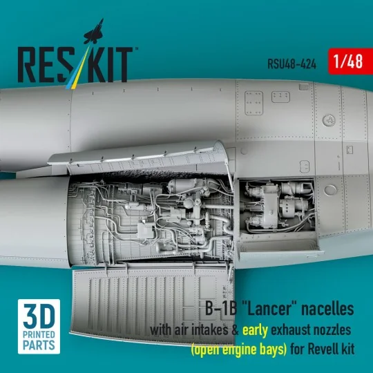 B-1B Lancer nacelles with air intakes & early exhaust nozzles (open...