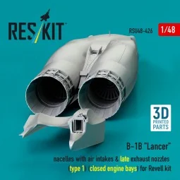 B-1B Lancer nacelles with air intakes & late exhaust nozzles (type ...