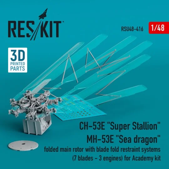 CH-53E Super Stallion, MH-53E Sea dragon folded main rotor with bla...