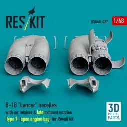 B-1B Lancer nacelles with air intakes & late exhaust nozzles (type ...