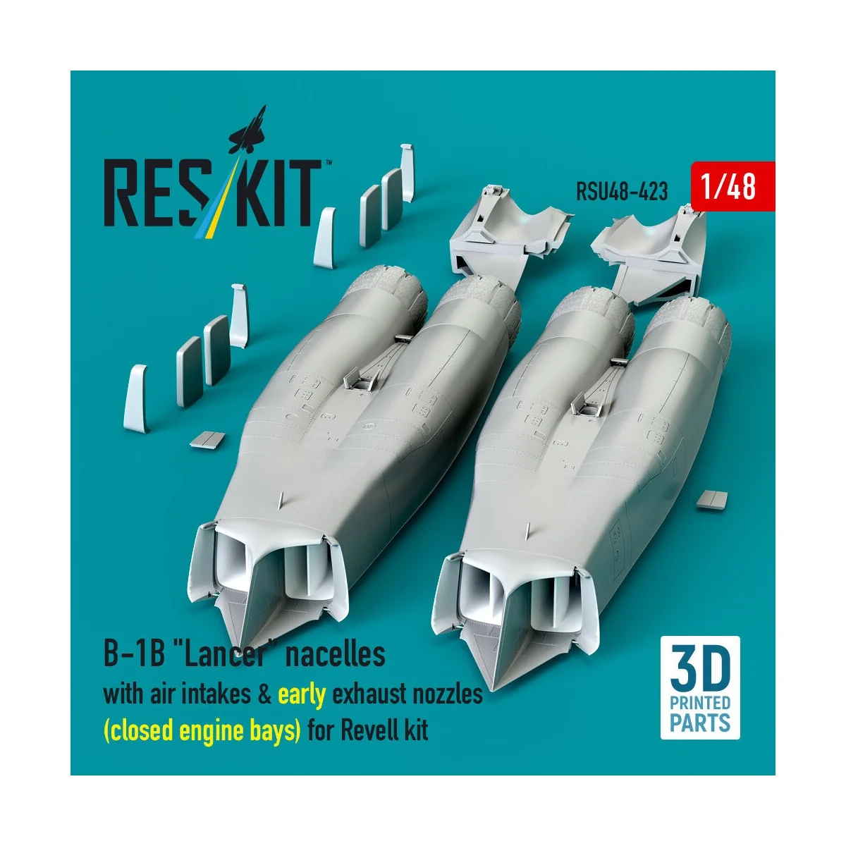 B-1B Lancer nacelles with air intakes & early exhaust nozzles (?los...