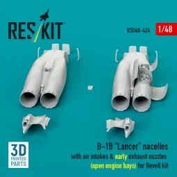 B-1B Lancer nacelles with air intakes & early exhaust nozzles (open... 2