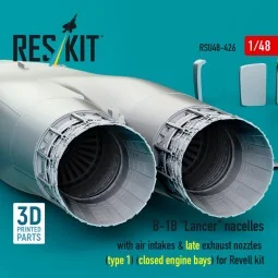 B-1B Lancer nacelles with air intakes & late exhaust nozzles (type ... 2