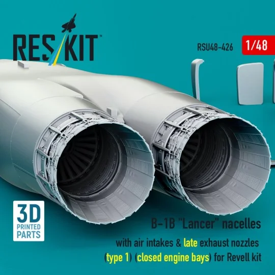 B-1B Lancer nacelles with air intakes & late exhaust nozzles (type ...