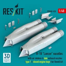 B-1B Lancer nacelles with air intakes & late exhaust nozzles (type ...