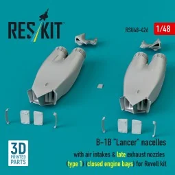 B-1B Lancer nacelles with air intakes & late exhaust nozzles (type ... 2