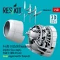 P-47D 11/25/30 Thunderbolt propeller (3 pcs), engine (P&W R-2800-59...