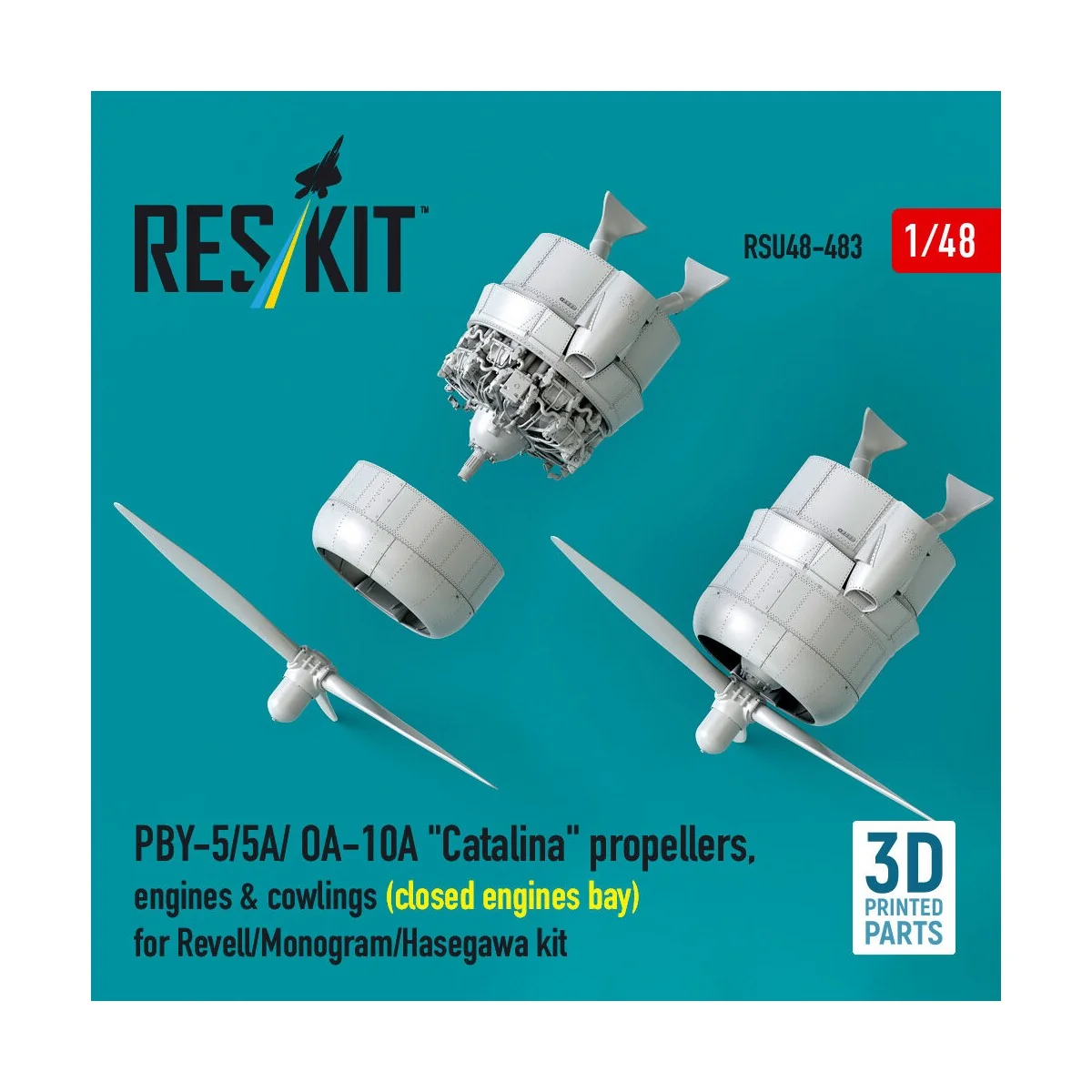 PBY-5/5A/ OA-10A Catalina propellers, engines & cowlings (closed en... PBY-5/5A/ OA-10A Catalina propellers, engines & cowlings (closed en...
