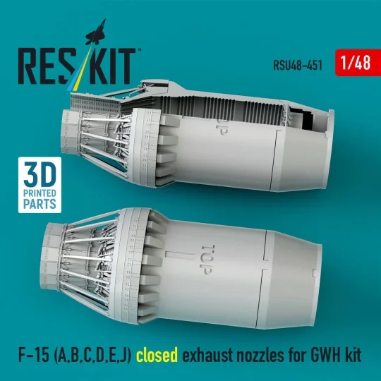 F-15 Eagle/Strike Eagle (A, B, C, D, E early, J) F100-PW-220 closed...