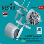 P-47 M/N Thunderbolt propeller (3 pcs), engine (P&W R-2800-57C & 73...