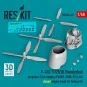 P-47D 11/25/30 Thunderbolt propeller (3 pcs), engine (P&W R-2800-59...