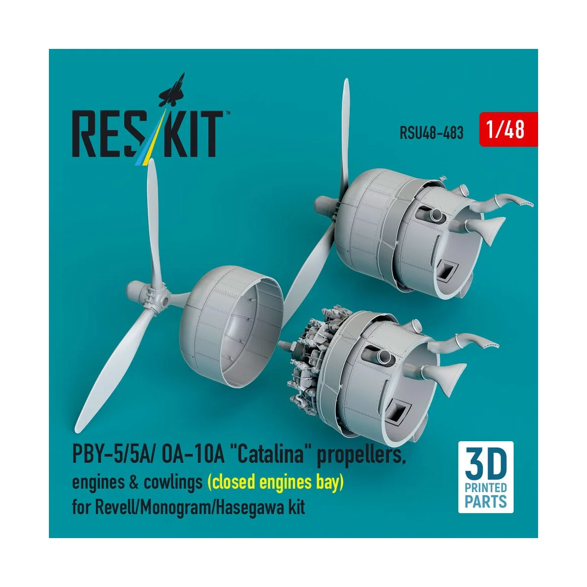 PBY-5/5A/ OA-10A Catalina propellers, engines & cowlings (closed en... PBY-5/5A/ OA-10A Catalina propellers, engines & cowlings (closed en...