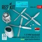 P-47 M/N Thunderbolt propeller (3 pcs), engine (P&W R-2800-57C & 73...