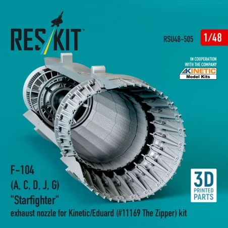 F-104 (A, C, D, J, G) Starfighter exhaust nozzle for Kinetic/Eduard...