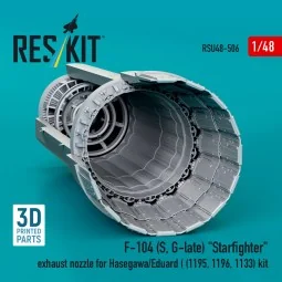 F-104 (S, G-late) Starfighter exhaust nozzle for Hasegawa/Eduard (1...