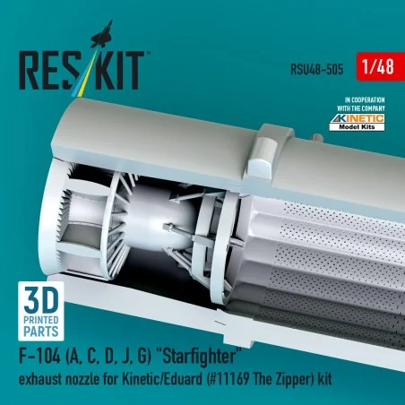 F-104 (A, C, D, J, G) Starfighter exhaust nozzle for Kinetic/Eduard...