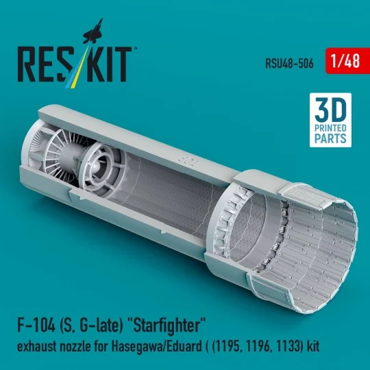 F-104 (S, G-late) Starfighter exhaust nozzle for Hasegawa/Eduard (1...