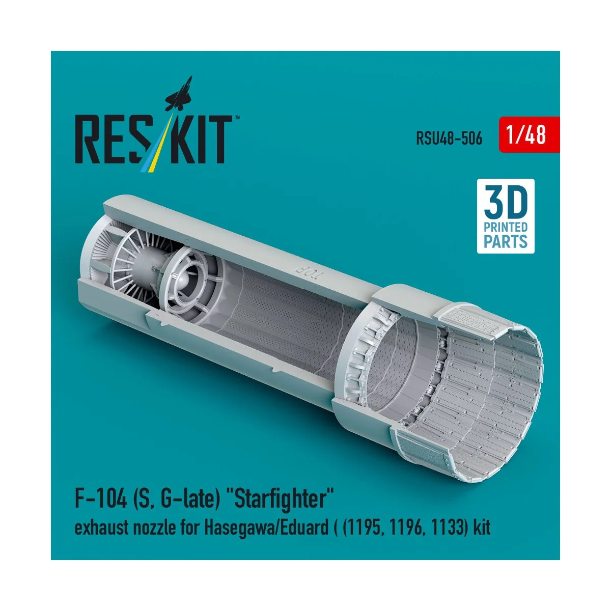 F-104 (S, G-late) Starfighter exhaust nozzle for Hasegawa/Eduard (1...