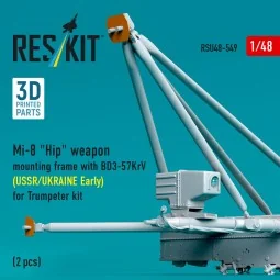 Mi-8 Hip weapon mounting frame with BD3-57KrV for Trumpeter kit (US... 2