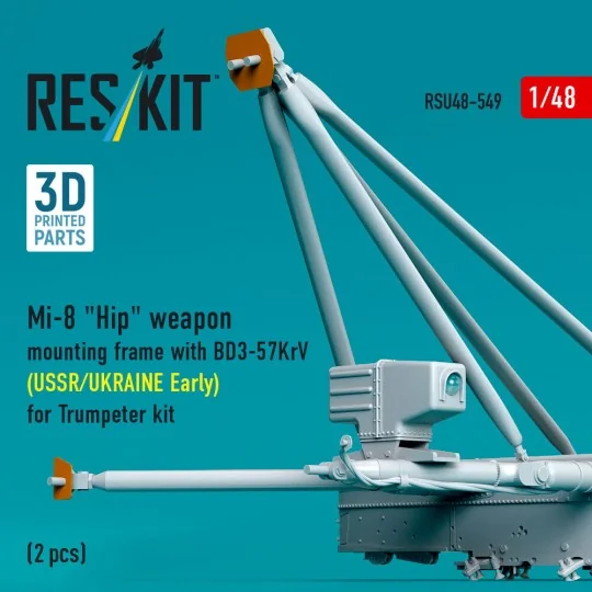 Mi-8 Hip weapon mounting frame with BD3-57KrV for Trumpeter kit (US...