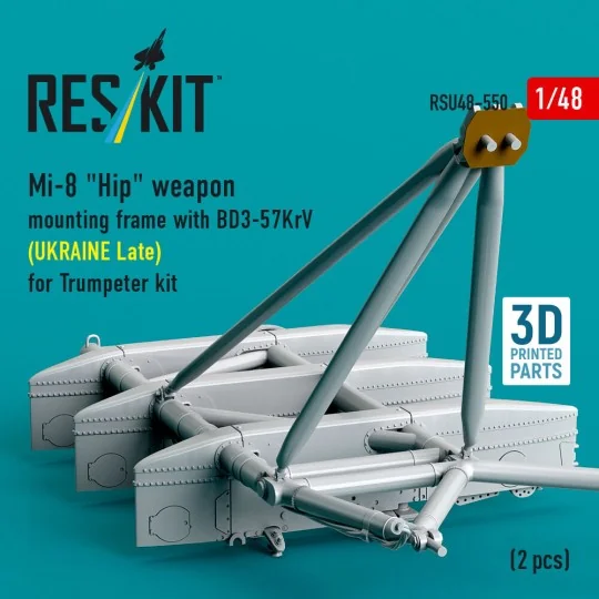 Mi-8 Hip weapon mounting frame with BD3-57KrV for Trumpeter kit (UK...