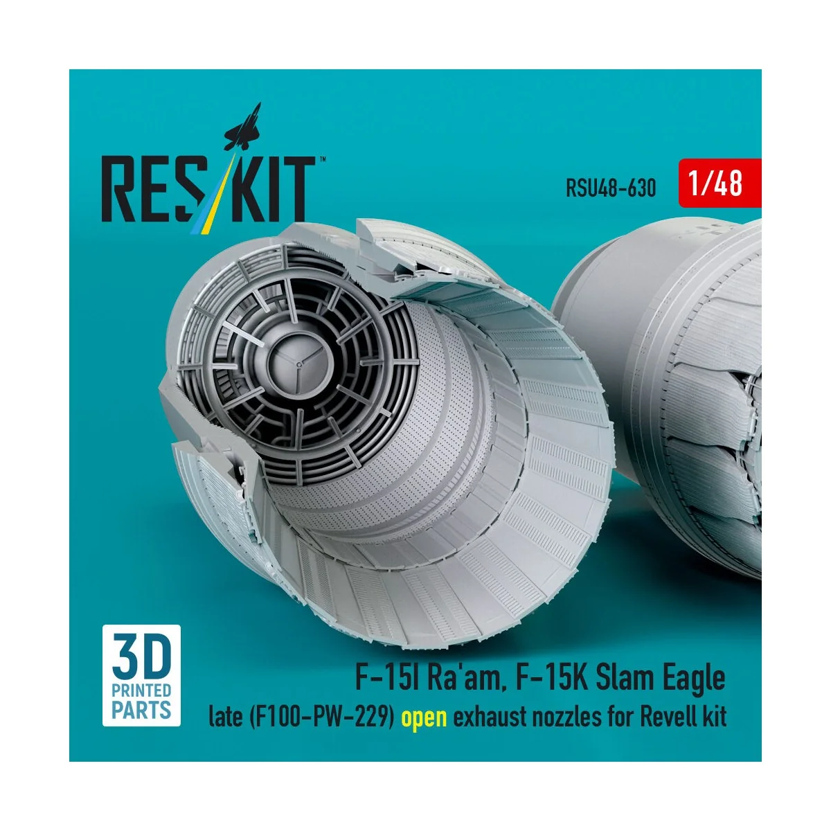 F?15I Ra'am, F?15K Slam Eagle late (F100-PW-229) open exhaust nozzl...