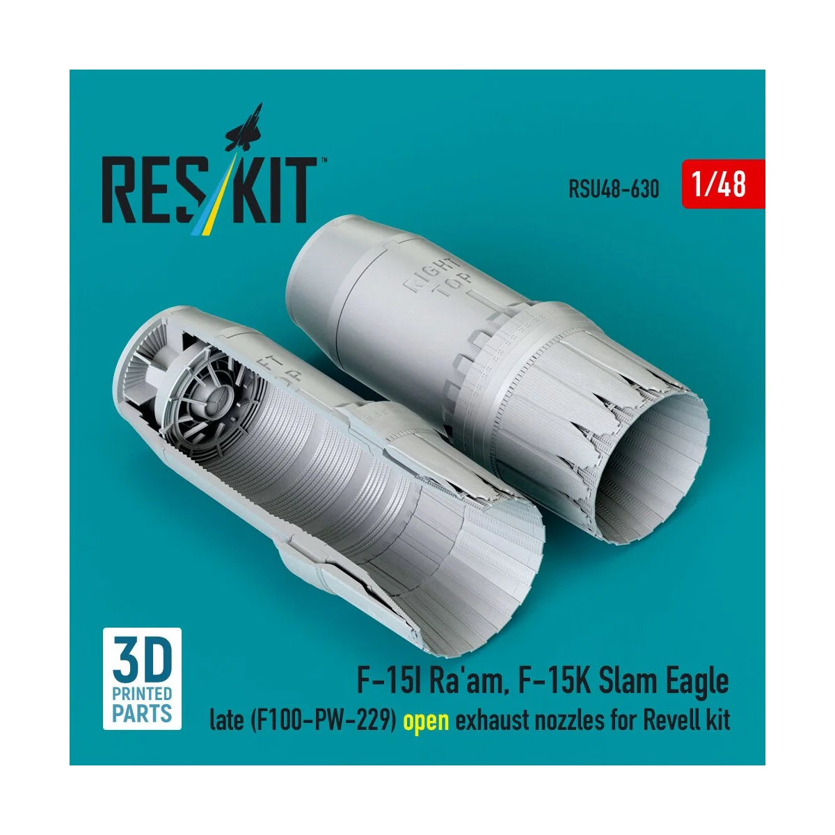 F?15I Ra'am, F?15K Slam Eagle late (F100-PW-229) open exhaust nozzl...