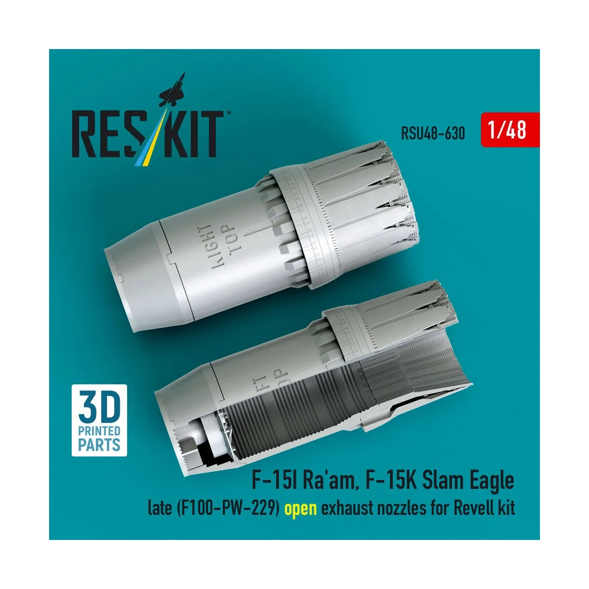 F?15I Ra'am, F?15K Slam Eagle late (F100-PW-229) open exhaust nozzl...