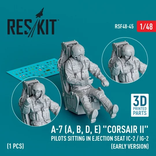 A-7 (A, B, D, E) Corsair II pilots sitting in ejection seat IC-2 / ...