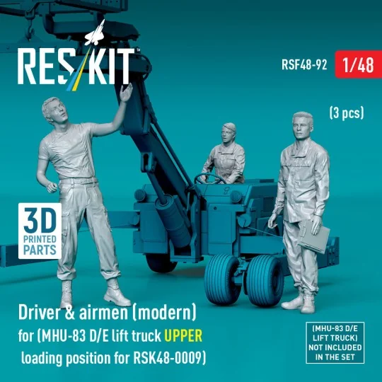 Driver & airmen (modern) (3 pcs) (MHU-83 D/E lift truck UPPER loadi...