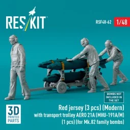 Red jersey (3 pcs) (Modern) with transport trolley AERO 21A (MHU-19... 2