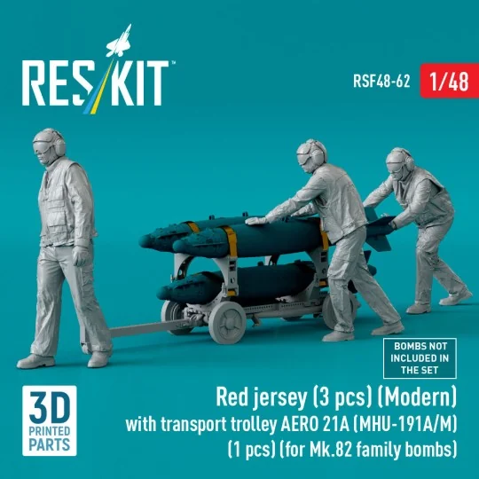 Red jersey (3 pcs) (Modern) with transport trolley AERO 21A (MHU-19...