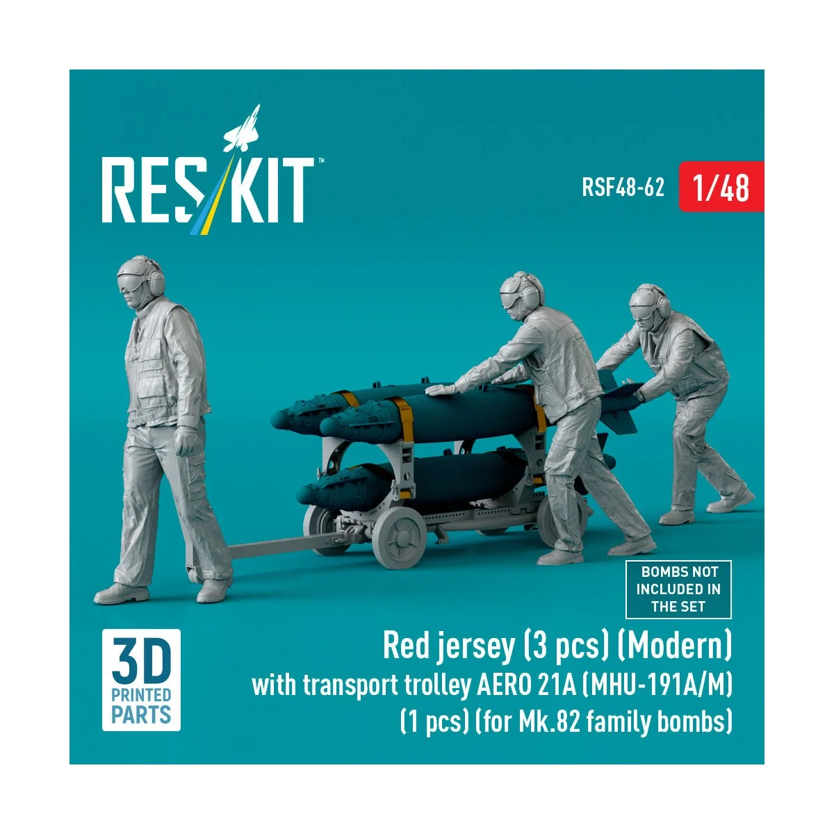 Red jersey (3 pcs) (Modern) with transport trolley AERO 21A (MHU-19...